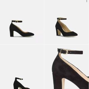 Minelli Black Velvet Pumps - Elane